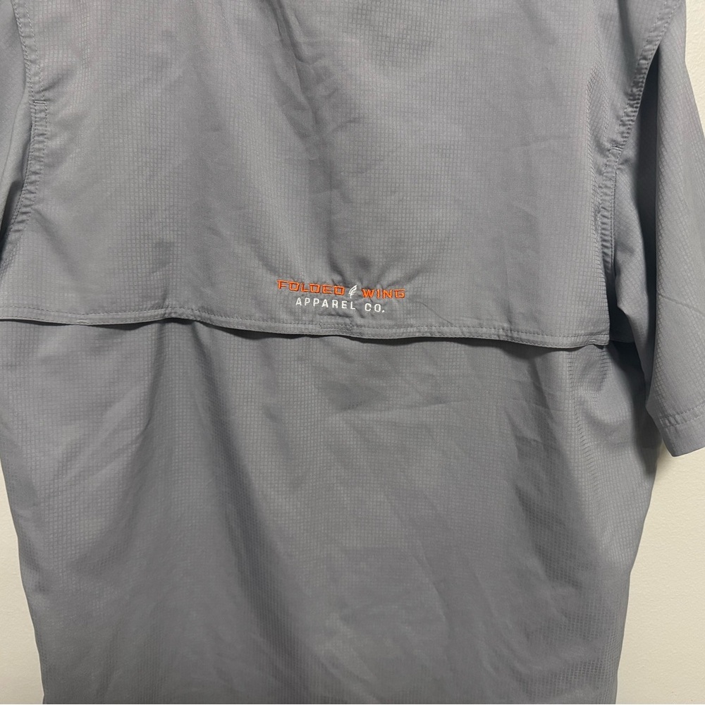 Folded Wing Button Down In Gray - Picture 5 of 7
